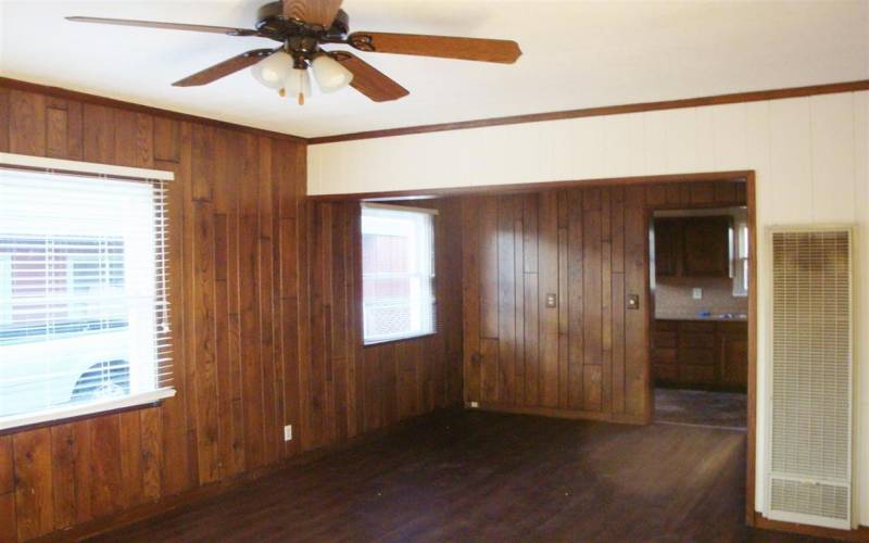 LIVING ROOM AND DINING AREA