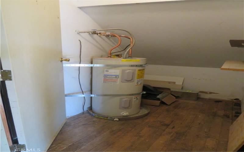 Water heater, store room