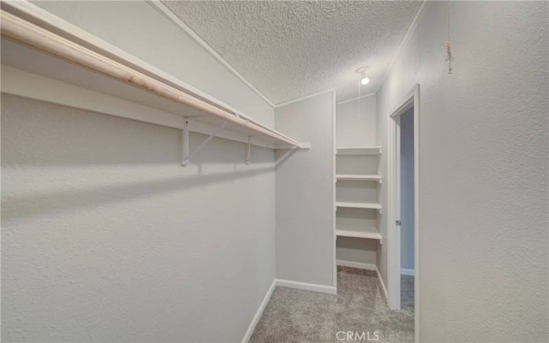 Master Bed Room Closet space