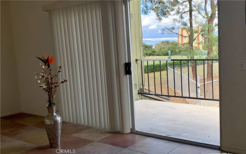 Good sized balcony to enjoy dining al fresco with a relaxing view.