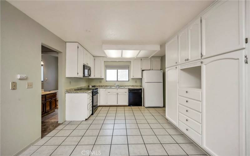 Kitchen from dining area.