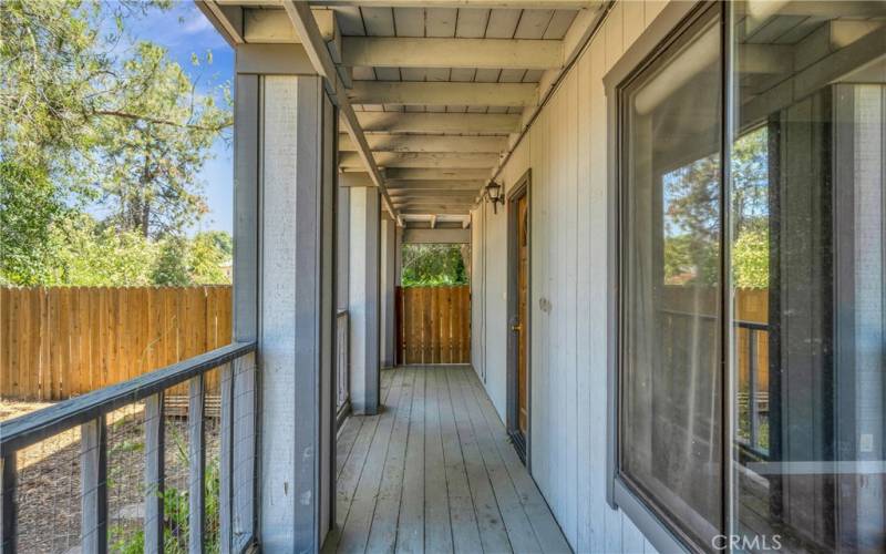 Front porch from driveway.