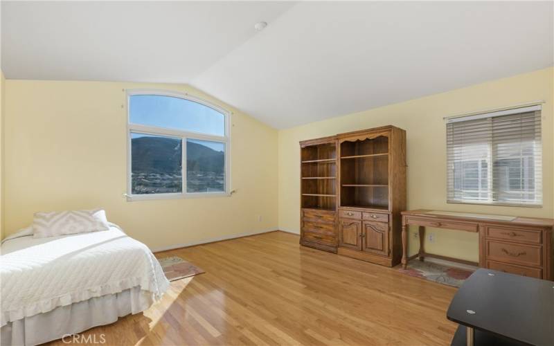 The loft is very spacious with vaulted ceilings and a large window looking toward the San Jacinto foothills. This room could be a very nice office, or possibly a TV or game room. With the bathroom attached, it could easily serve as a guest sleeping area as well.