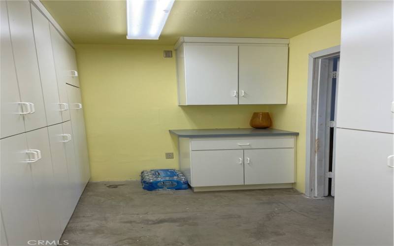 Pantry room at back of garage to house