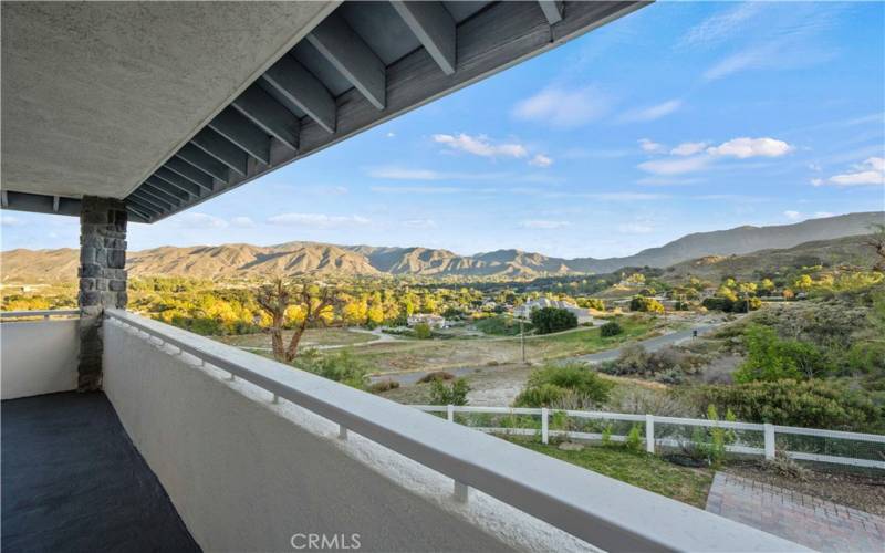 view from primary suite balcony