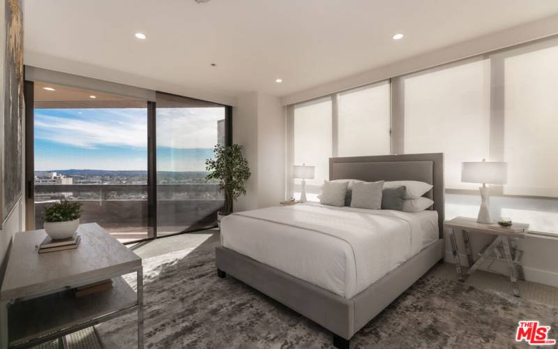 Guest bedroom with views