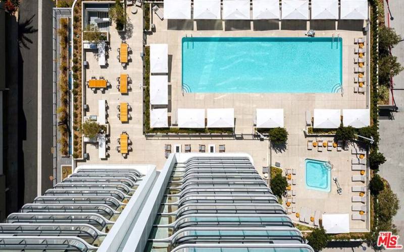 Aerial view of the Pool