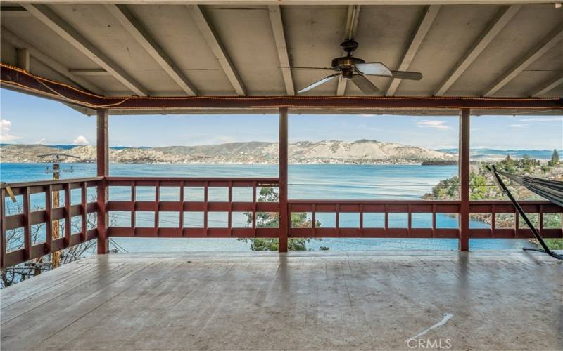 Covered deck off the living room for true outdoor living