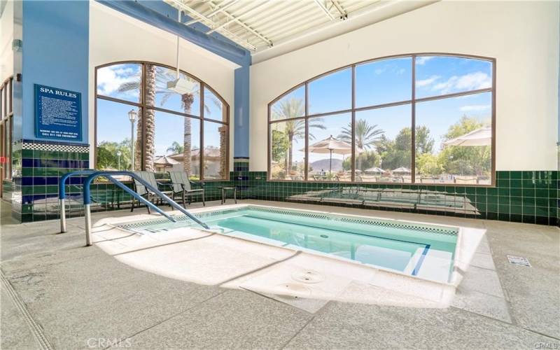 Solera Diamond Valley Interior Pool Area at the Clubhouse.