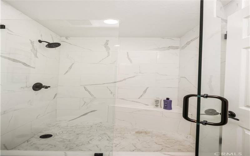 Walk-In Oversized Tile Shower