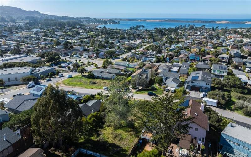 Aerial view of lot,dunes and Bay, just five minutes away.