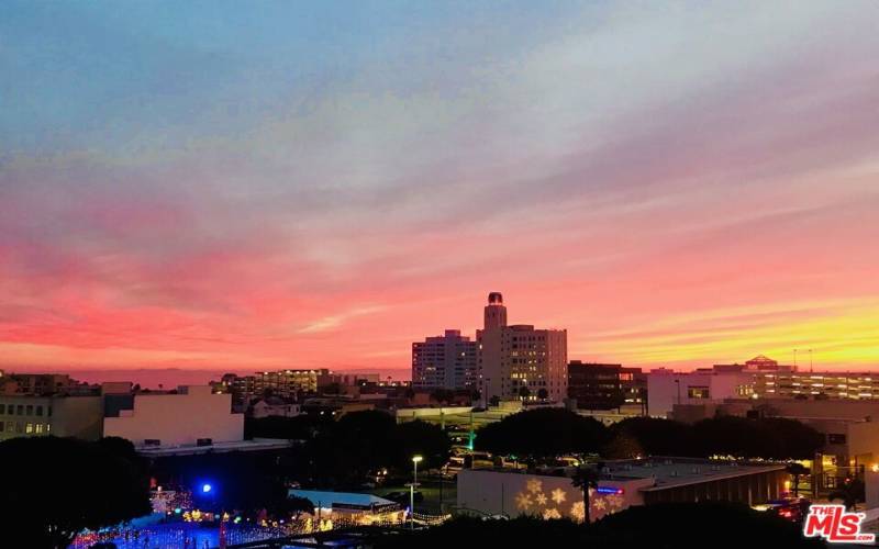 Stunning sunsets from the balcony