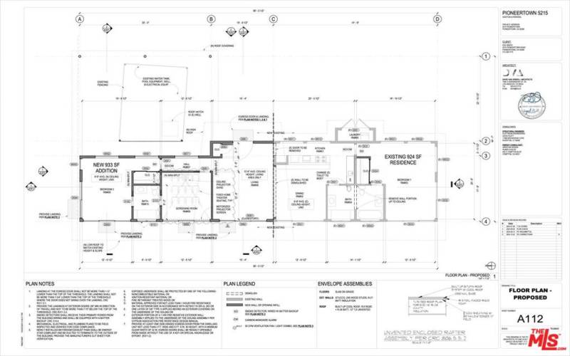 Floorplan of the addition