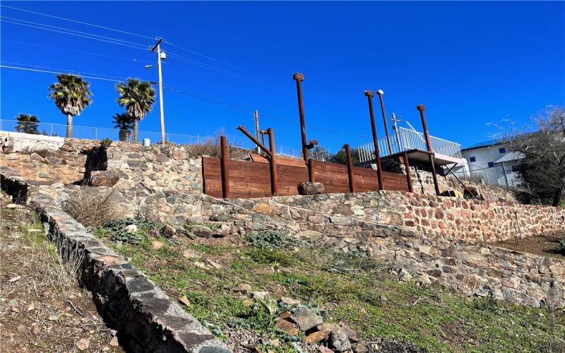 retaining walls on neighboring property