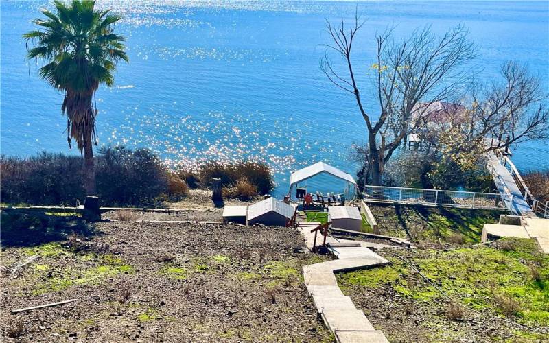 Walk way down to boat launch and beach