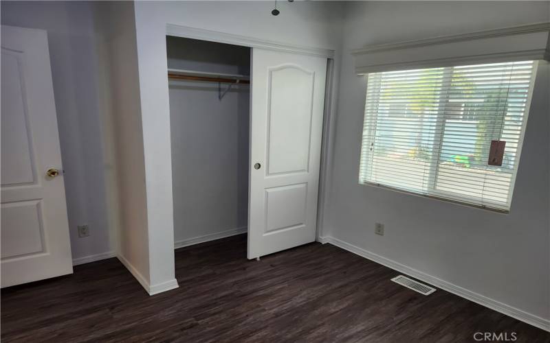 2nd Bedroom with New Flooring & Paint