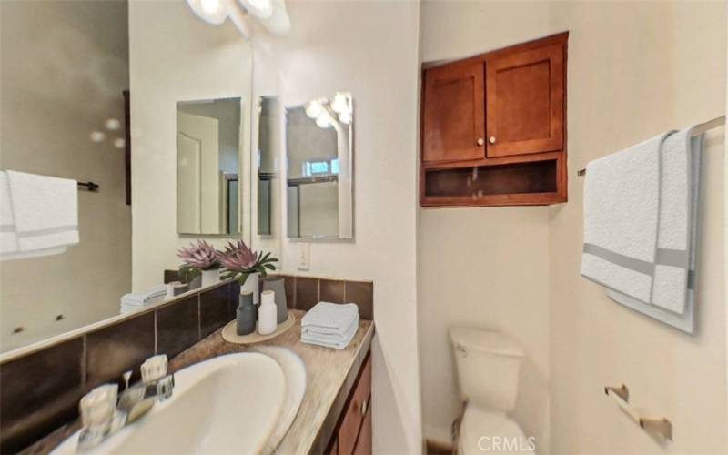 Master Bathroom online staged 