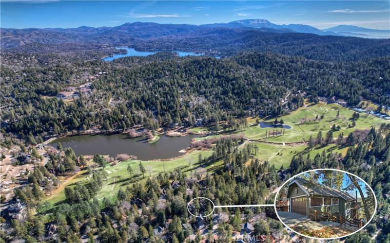 This Home Sits Just Above the Golf Course and a Short Drive From Lake Arrowhead!