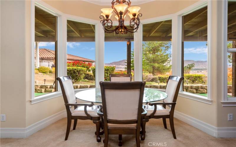 Dining Nook, with beautiful view