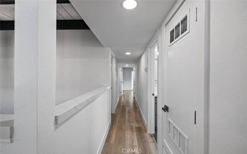 Unit B hallway