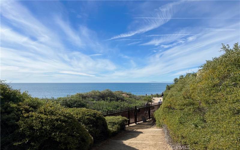 Private gated entrance to Crystal Cove State Beach