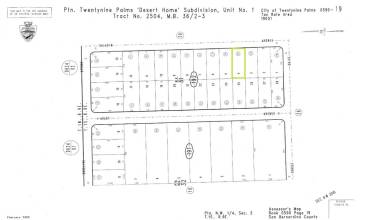 59019225 Saladin Avenue, 29 Palms, California 92277, ,Land,Buy,59019225 Saladin Avenue,HD22200045