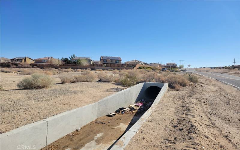 Drainage on the southern end of the PIQ