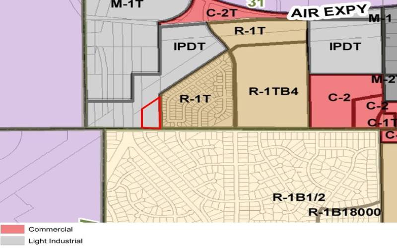 Zoning Map According to the City of Victorville