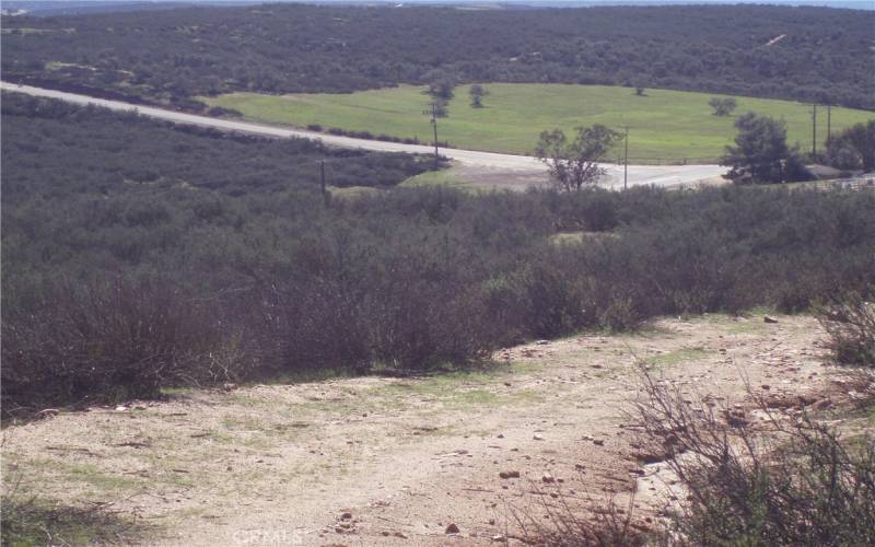 View from parcel of the corner of Red Mountain Road & Sage Road.