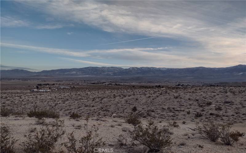 View from trail, looking towards Big Bear, taken along Gobar Rd