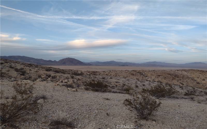 View from trail on property, looking Northwest towards the cove