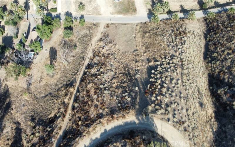 Bird's eye view.  Buyer is to verify Lot lines with Riverside County and Highly recommended to hire a Professional Surveyor, to satisfy the accuracy of Lot Lines.
