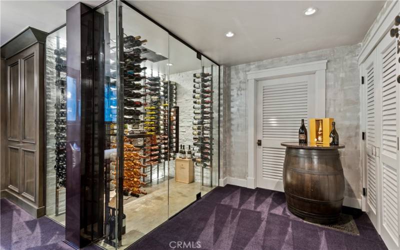 Refrigerated wine storage