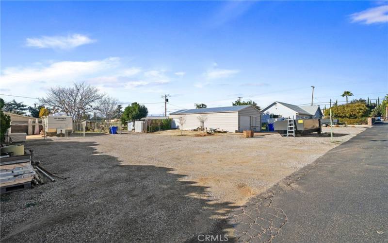 Vacant land on property