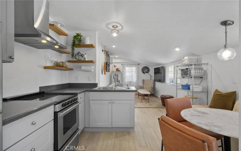 Guest Home Kitchen and Living Area