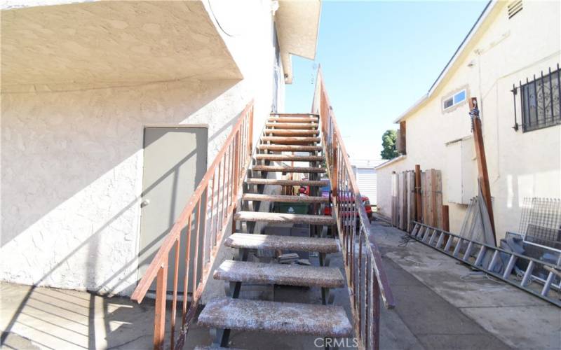 REAR STAIRWAY TO UNIT 138