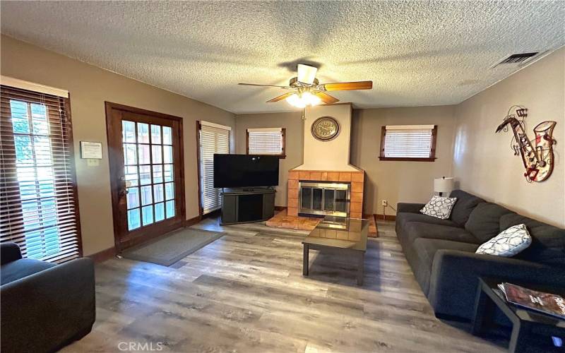 Front house fireplace in Living room