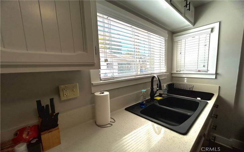 Front House kitchen sink with window