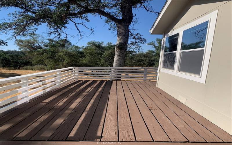 FRONT DECK OF HOME.