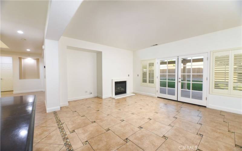 Family Room connected to kitchen Repainted