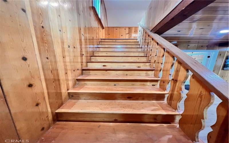 Original Knotty Pine Staircase