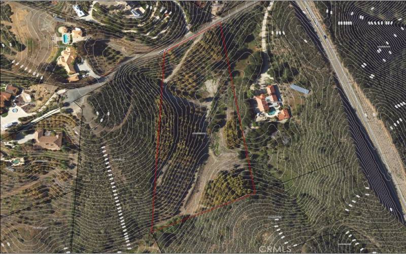 Camino Seco Topography Map