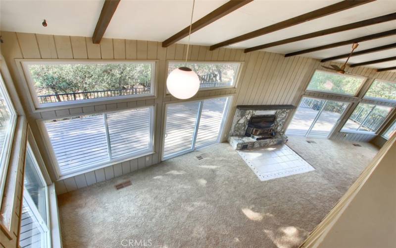 Balcony Overlooking Livingroom