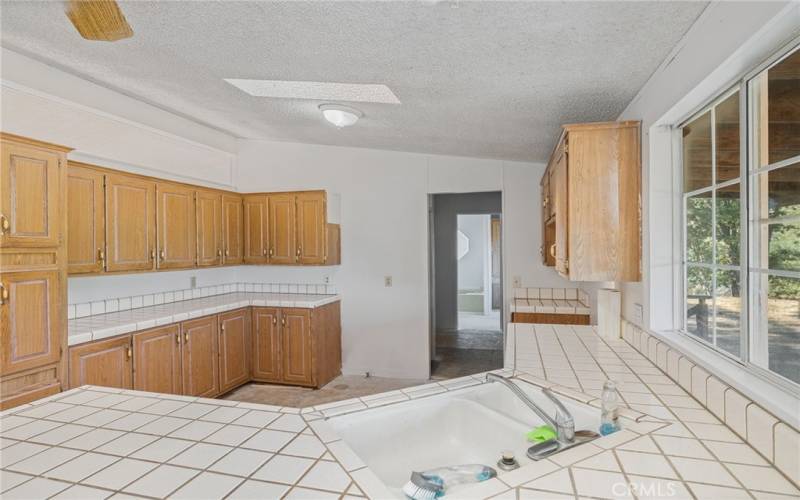 Skylights in the kitchen