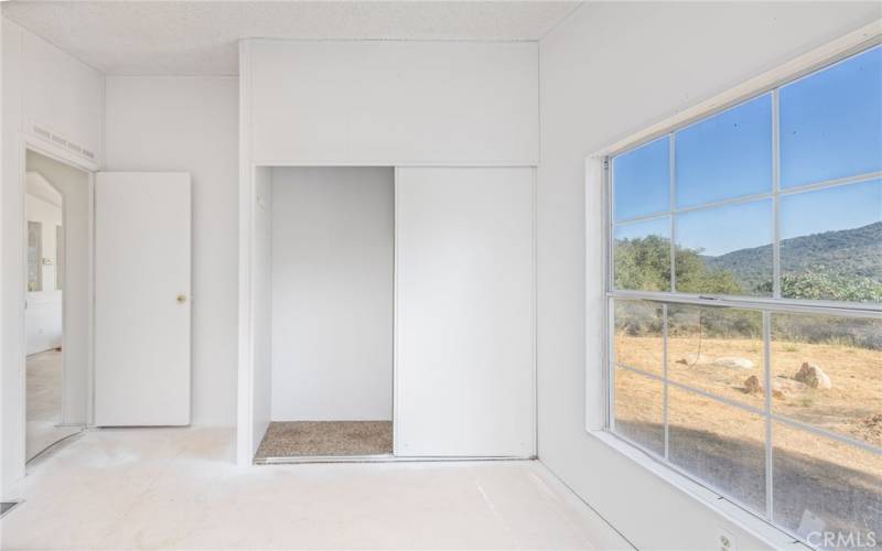 Bedroom with a view.  Photo taken prior to new carpet being installed!
