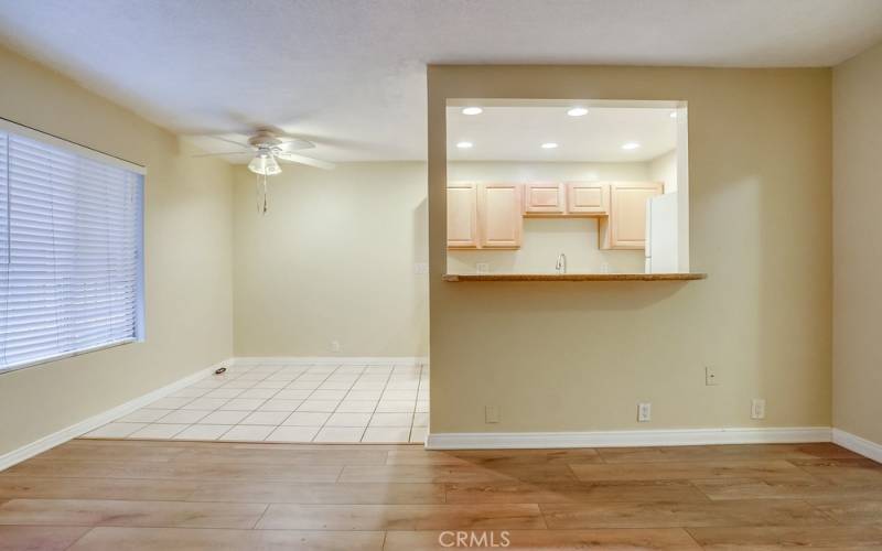 Showing good size dining area or computer room/office, or ???
