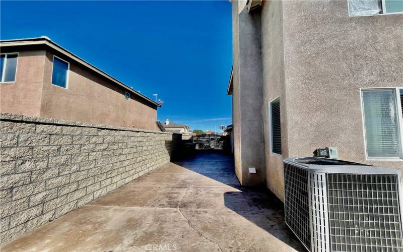 Side Yard Custom Cement work