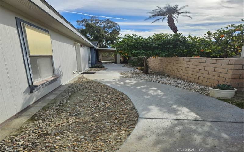 Walkway to front door