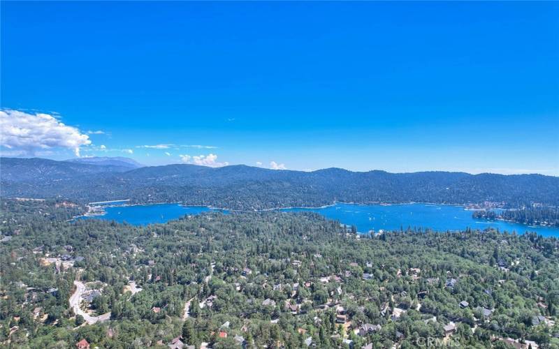 Lake Arrowhead is south of the parcel