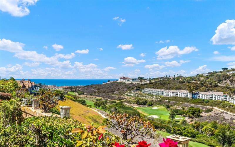 Amazing ocean and golf course view!